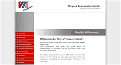 Desktop Screenshot of meyers-transporte.de