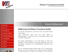 Tablet Screenshot of meyers-transporte.de